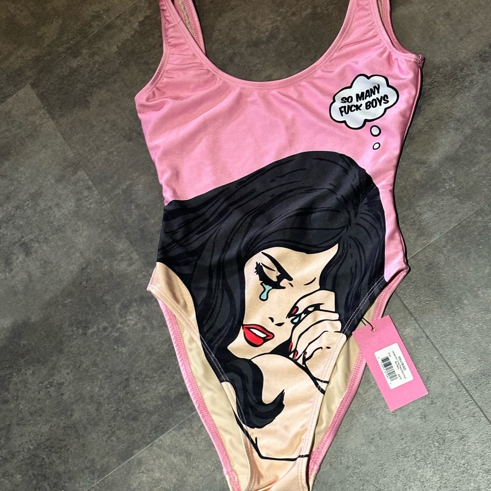 Pink Graphic Women's Swimsuit